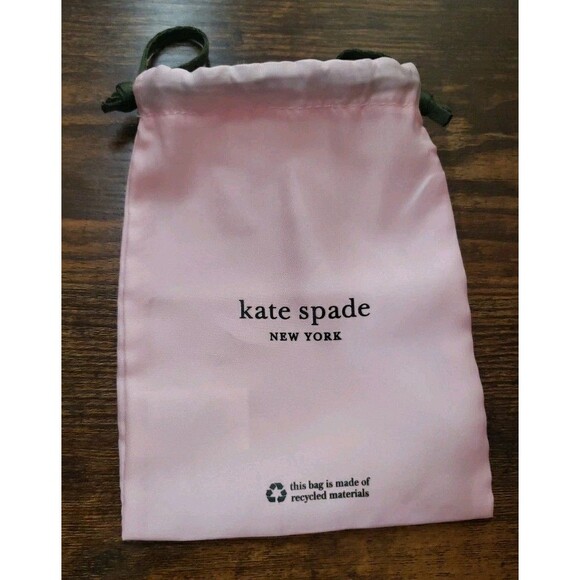 Kate Spade Faux Pearl Necklace Gold Tone Findings 18" + Extender With Bag - Picture 6 of 6